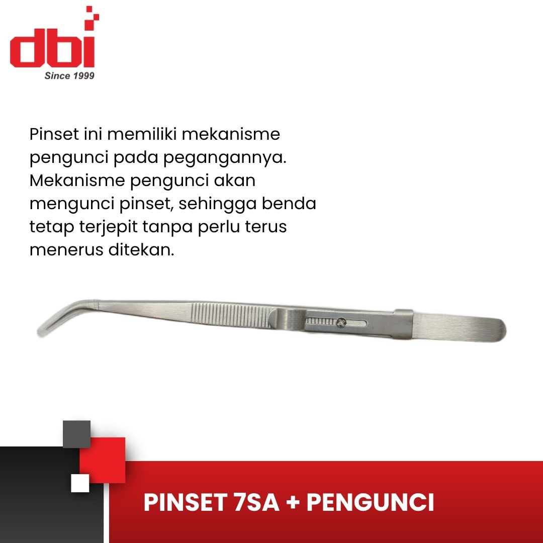 PINSET BENGKOK STAINLESS + PENGUNCI CELLKIT 7SA - Gambar 3