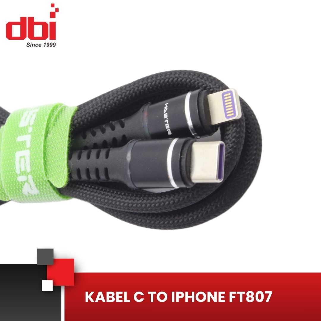 KABEL DATA C - IPHONE LED MASTER FT807 - Gambar 4