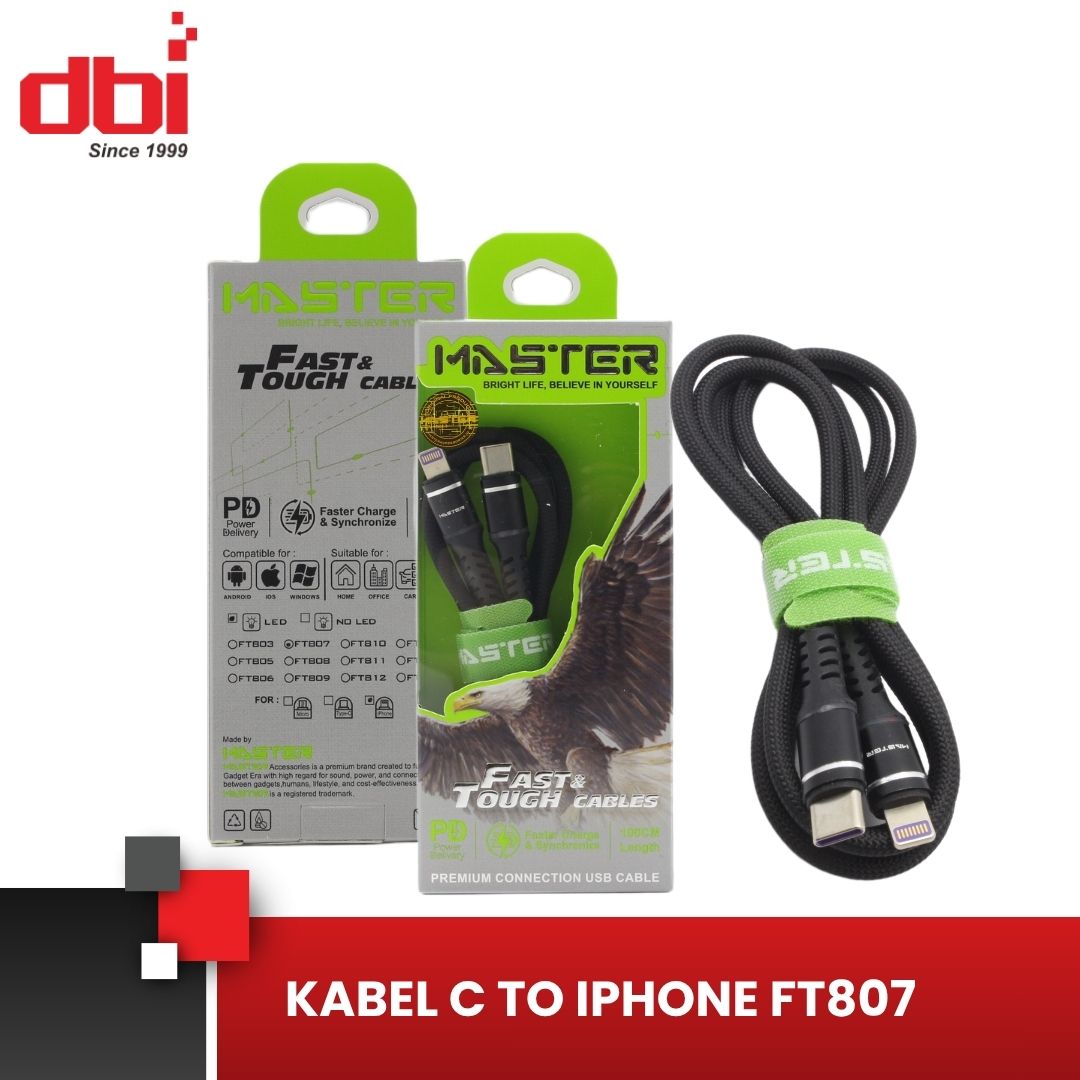 KABEL DATA C - IPHONE LED MASTER FT807 - Gambar 5