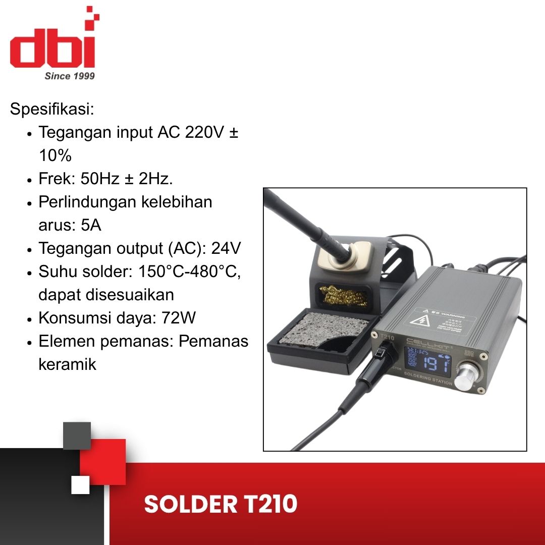 SOLDER PENGATUR SUHU DIGITAL CELLKIT T210 - Gambar 4